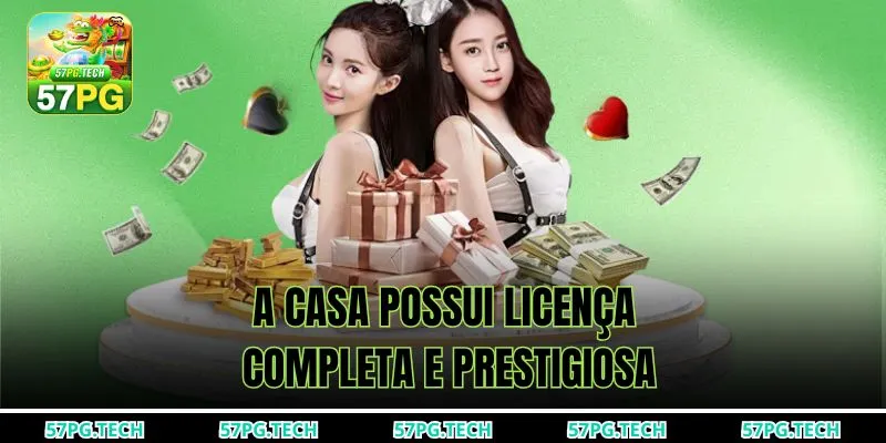 A casa possui licença completa e prestigiosa