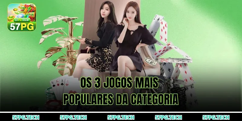 Os 3 jogos mais populares da categoria